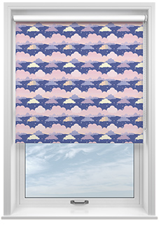 Cloudy Cosmos, Purple Twilight - Twist&Fit Roller Blind